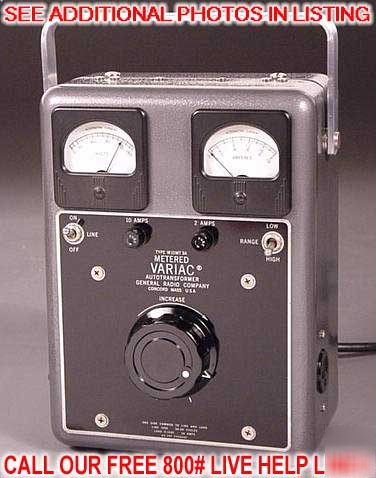 New general radio 0-140V@ 0-10A dual metered variac lk 