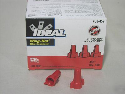 New ideal 30-342 red wire nuts qty 100 30341 