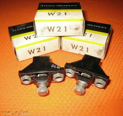 New lot 3 allen bradley thermal overload heater W21 