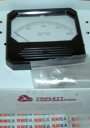 New reliance rpm panel meter 65200-ay triplett 4
