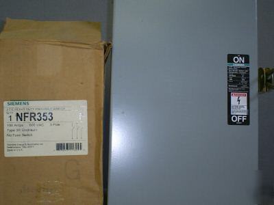Siemens heavy duty enclosed switch NFR353