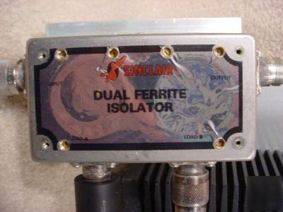 Sinclair vhf 148-174 mhz dual isolator with loads I2214