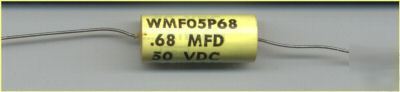 WMF05P68K / WMF05P68 .68MFD 50 vdc polyester film/foil