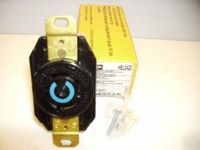 New hubbell receptacle HBL2420 20A 250 v L15-20R 2420 