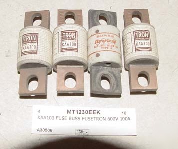 4PC gould & bussman tron fuse KAA100