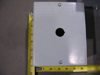 Hoffman saginaw ? 1 hole pushbutton enclosure nos 3 ea.