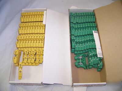 New lot allen bradley terminal blocks 1492-J10-g,y 