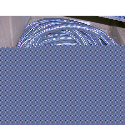New omegaflex stainless steel braided hose 34' 