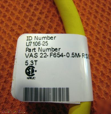 New turck VAS22-F654-0.5M-rse 5.3T valve connector