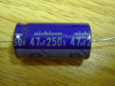 New 10PCS nichicon 250V 47UF axial capacitors 