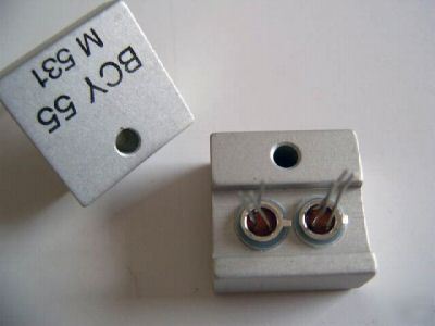 New BCY55 bohling transistors matched pair on heatsink 