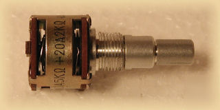 Dual A5K A2K audio taper potentiometer