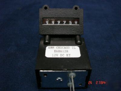 New 6 digit electronic counter 12 volt dc p/n E6B612H