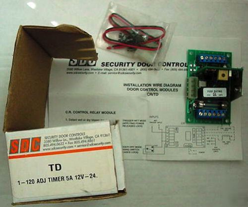 New - - -sdc time delay module-door controls adj time