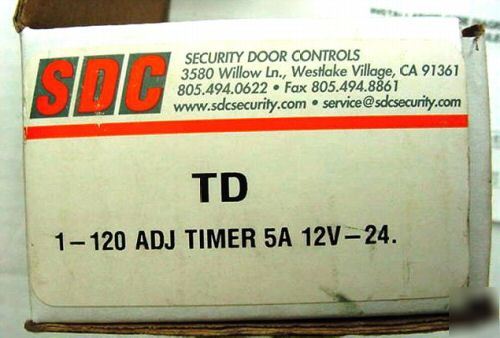 New - - -sdc time delay module-door controls adj time