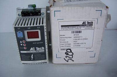 Ac tech lenze SF405 adjustable speed ac motor control