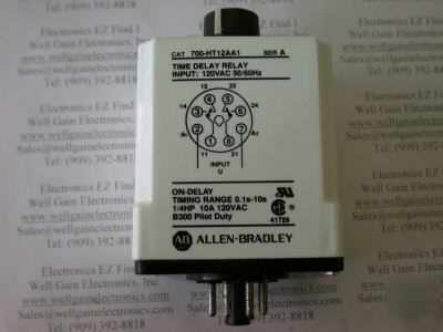 Allen bradley 700-HT12AA1 delay timer 120VAC dpdt 10A