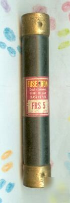 New bussmann frs-5 fuse delay fusitron FRS5 frs 5 amp