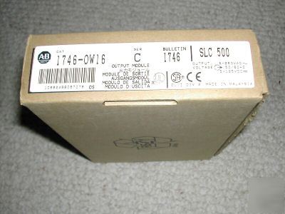 New in box allen bradley 1746-OW16/c module