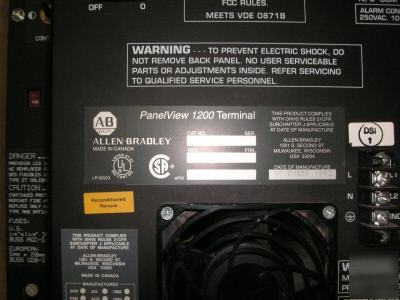 Allen-bradley panelview 1200 ab operator interface