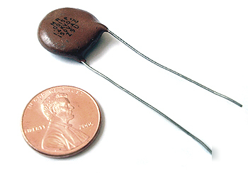 High voltage ceramic disc capacitor ~ .0015UF 1.4KVDC