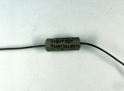 10UF 10 volt axial capacitors