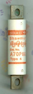 New gould shawmut A70P60 fuse A70P 60 amp A70P60-4