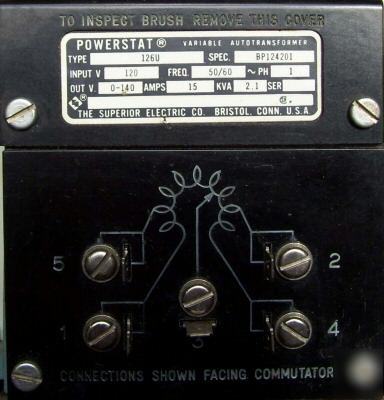 Variac.superior electric 120 volt 15 amps.