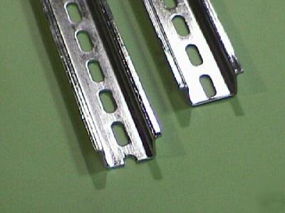 8 pcs of 1M rohs high profile steel slotted din rail 