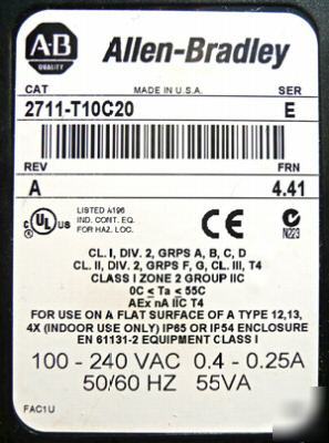 Allen bradley panelview 2711-T10C20 e 2711T10C20