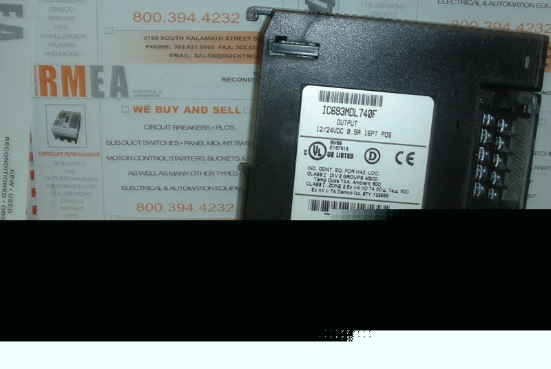 Ge fanuc IC693MDL740F output module used