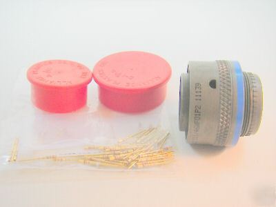 New M81511/46WF01P2, mil spec connector with pins, 