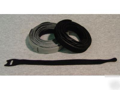 New brand 25 velcro brand cable ties straps wraps gray 