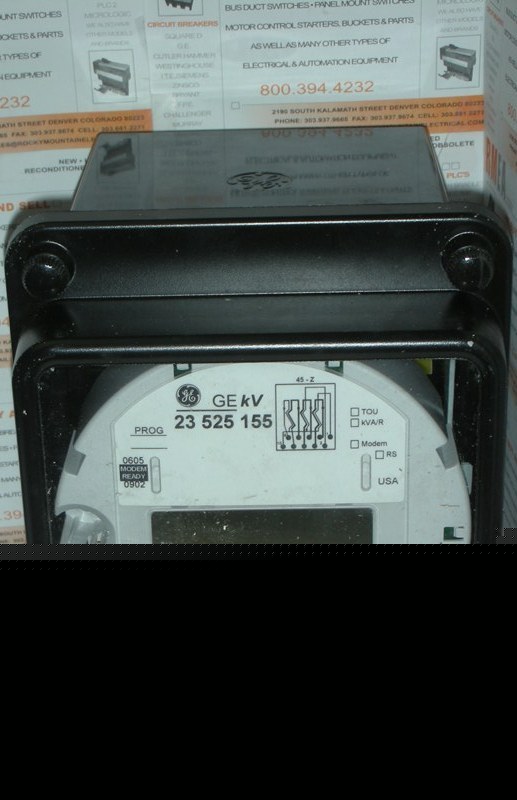 New ge kv watthour meter nos 23525155 120-480V 3Y/d 