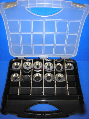 Burndy hydraulic crimper stainless u die set 11 pcs vgc