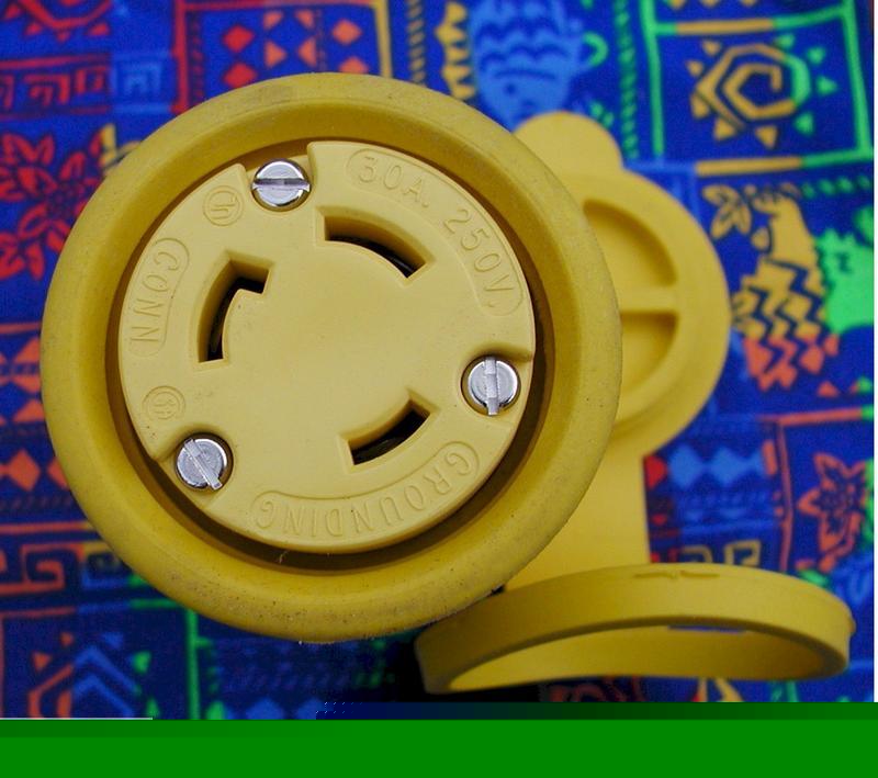 Ericson 30AMP safety perma-tite twist lock plug 2612-cw