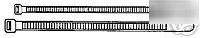 Plastic ties white 7'' 1000 pack