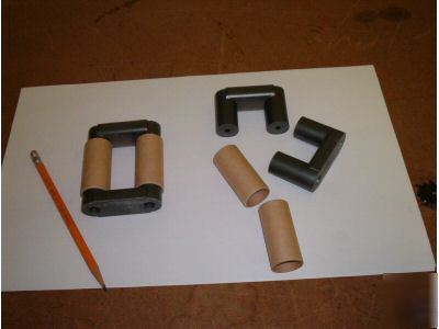 4 pc. large ferrite u core/bobbin transformer