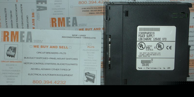 Ge fanuc IC693PWR321S power supply module, used