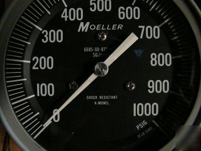 Moeller pressure gauge~shock resistant~k-monel~ 