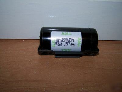 Motor start capacitor 100-125UF cap & fixing bracket